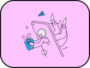 happy woman on internet-shop