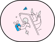 happy woman on internet-shop